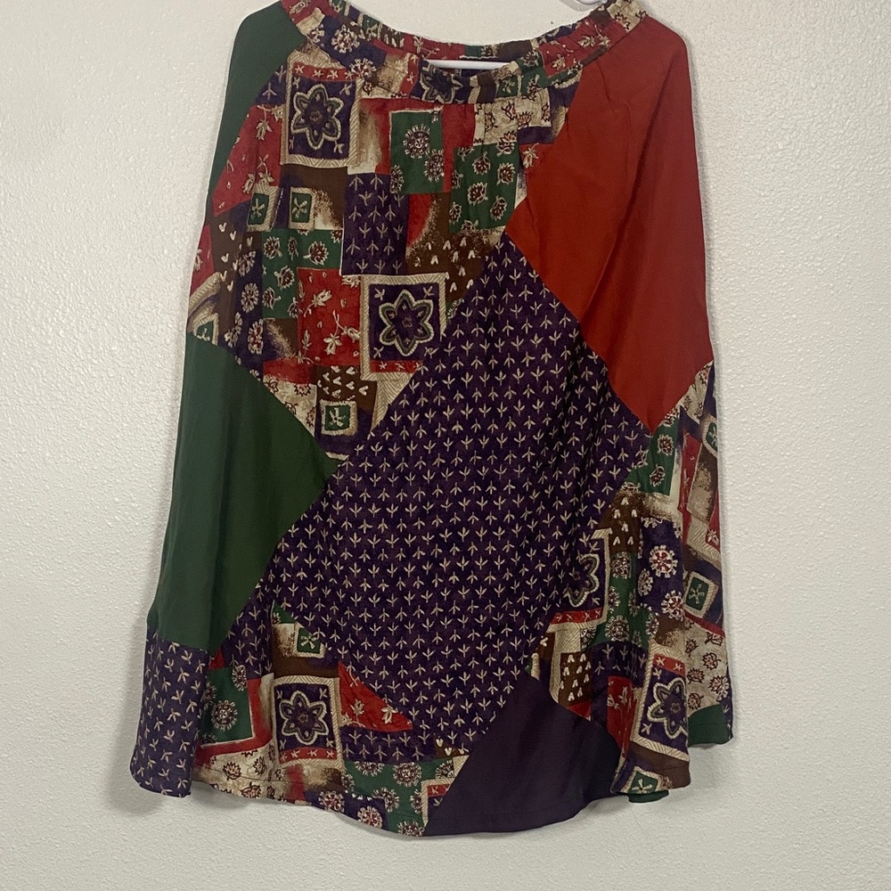 Chaus Multicolor Patchwork Maxi Skirt - image 1